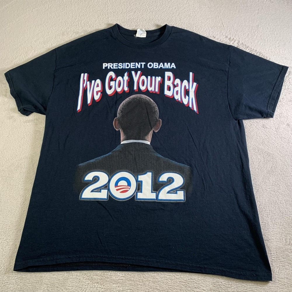 President Obama Shirt Mens XL Black Ive Got Your Back 2012 Election Tee Politics